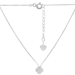 Серебряное колье с фианитами