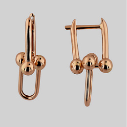Silver earrings without stones
