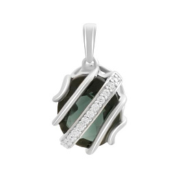 Срібна підвіска з топазом Лондон Блю 3.938ct
