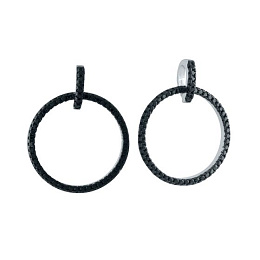 Срібна підвіска з фіанітами