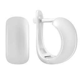 Серебряные серьги без камней