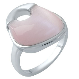 Серебряное кольцо с кошачьим глазом