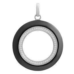 Серебряная подвеска с керамикой