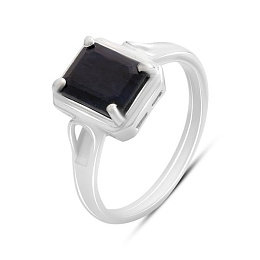Срібна каблучка із сапфіром 2.367ct