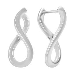 Серебряные серьги без камней