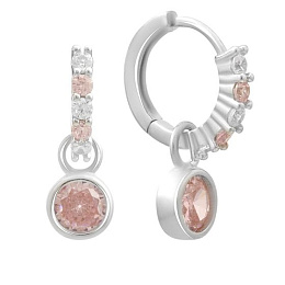 Silver Earrings with Fianites