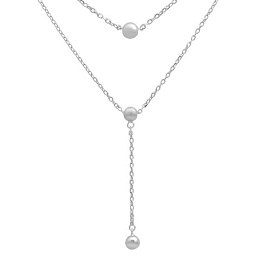 Серебряное колье без камней