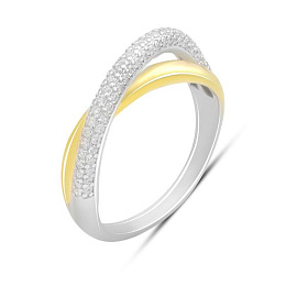 Серебряное кольцо с фианитами