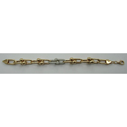 %Padge2% silver bracelet with phianites 1.181ct