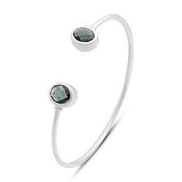 Серебряный браслет с топазом Лондон Блю 4.338ct