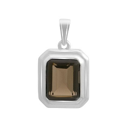 Срібна підвіска з раухтопазом (димчастим кварцом) 2.988ct