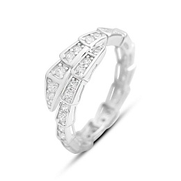 Золотое кольцо с фианитами 0.68ct