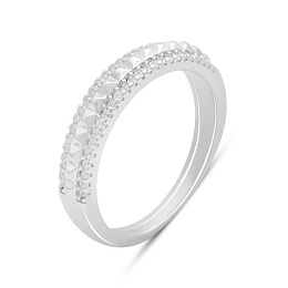 Silver Ring with Fianites