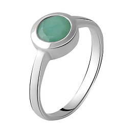 Серебряное кольцо с изумрудом 0.794ct