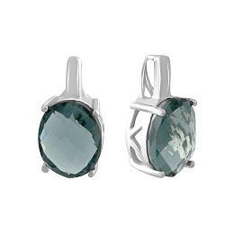 Серебряная подвеска с топазом Лондон Блю 2.045ct