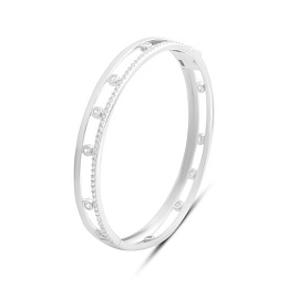 Срібний браслет з фіанітами