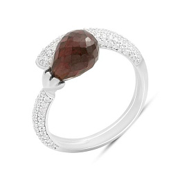 Серебряное кольцо с гранатом 6.31ct