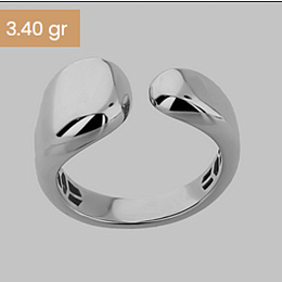 A gold ring without stones