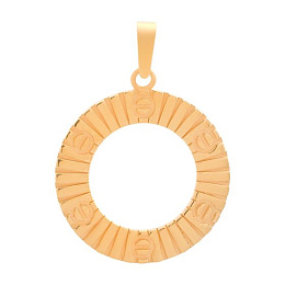 Золотая подвеска без камней