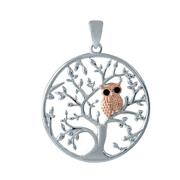 Срібна підвіска з фіанітами