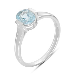 Серебряное кольцо с топазом 1.41ct