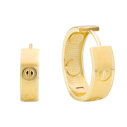 Золотые серьги без камней