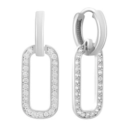 Золоті сережки з 1ct Phianites