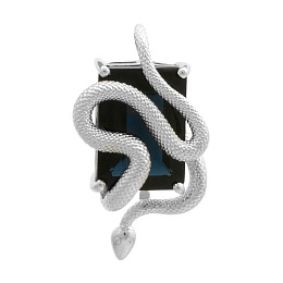 Срібна підвіска із сапфіром nano 5.707ct