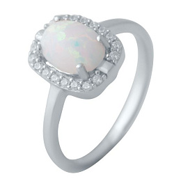 Срібна каблучка з опалом 0.727ct