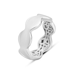 Silver ring without stones