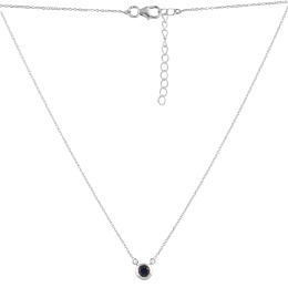 Срібне кольє з сапфіром 0.663ct
