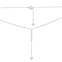 Золоте кольє з фіанітами 0.16ct