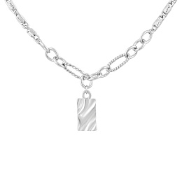 Серебряное колье без камней