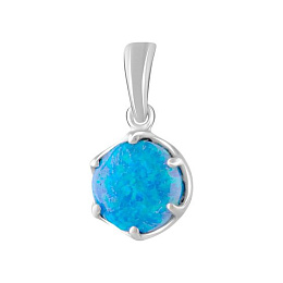 Серебряная подвеска с опалом 1.188ct