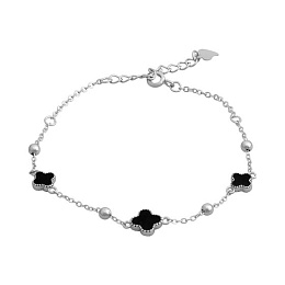 Серебряный браслет с емаллю