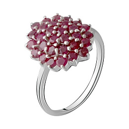 Срібна каблучка з рубіном 1.532ct