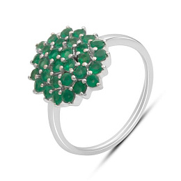 Срібна каблучка з агатом 0.9ct