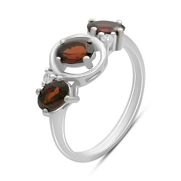 Серебряное кольцо с гранатом 1.633ct