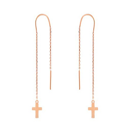 Золотые серьги без камней