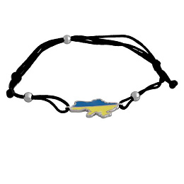 Срібний браслет з емаллю