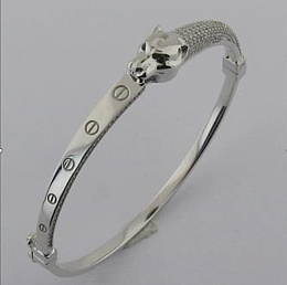 Золотий браслет з фіанітами 2.01ct