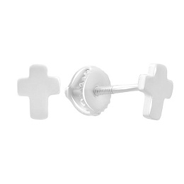 Серебряные серьги без камней