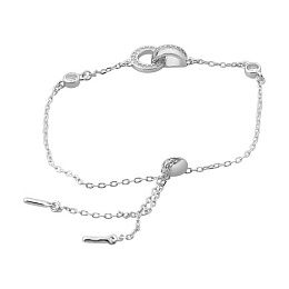 Серебряный браслет с фианитами