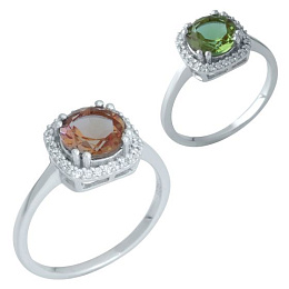 Серебряное кольцо с султанитом 2.153ct