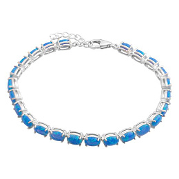 Серебряный браслет с опалом