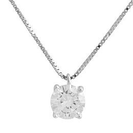 Серебряное колье с фианитами