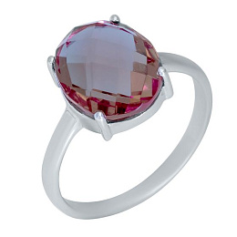 Silver ring with a 4.235-carat sultana