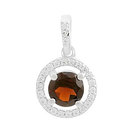 Серебряная подвеска с гранатом 1.233ct