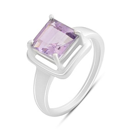 Silver ring with amethyst 2.4ct