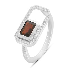 Серебряное кольцо с гранатом 1.828ct